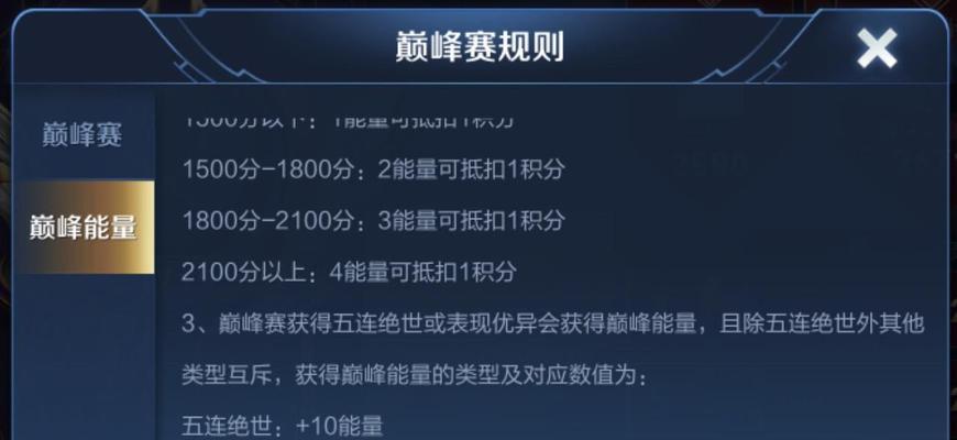 王者荣耀巅峰赛万强分数是多少？如何达到？